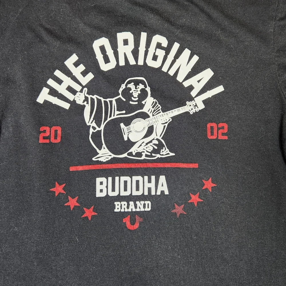 True Religion Black Tee T-Shirt Boys Large Logo